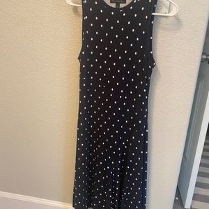 Banana Republic size S Navy polka dot asymmetrical dress